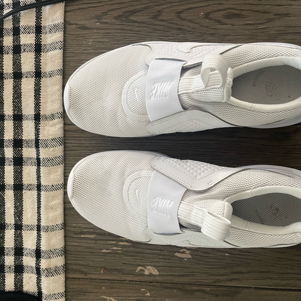 Nike White Slip on Sneakers